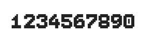 7×9数字点阵字体 ddN79BB1550