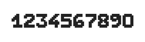 7×9数字点阵字体 ddN79BB1561