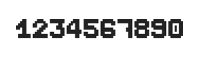 7×9数字点阵字体 ddN79BB1572