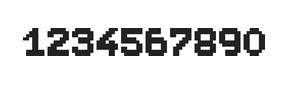 7×9数字点阵字体 ddN79BB1580