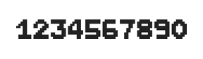 7×9数字点阵字体 ddN79BB1584