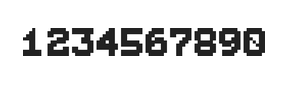 7×9数字点阵字体 ddN79BB1586