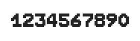 7×9数字点阵字体 ddN79BB1615
