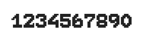 7×9数字点阵字体 ddN79BB1627