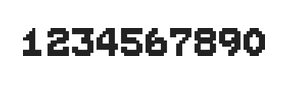 7×9数字点阵字体 ddN79BB1650