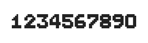 7×9数字点阵字体 ddN79BB1663