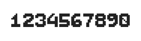 7×9数字点阵字体 ddN79BB1677