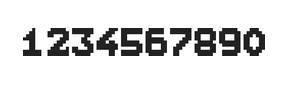 7×9数字点阵字体 ddN79BB1678