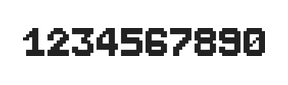 7×9数字点阵字体 ddN79BB1682