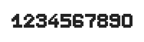 7×9数字点阵字体 ddN79BB1696
