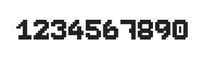 7×9数字点阵字体 ddN79BB1703