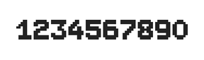 7×9数字点阵字体 ddN79BB1713