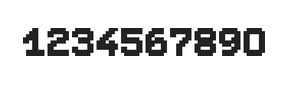 7×9数字点阵字体 ddN79BB1720
