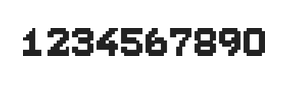 7×9数字点阵字体 ddN79BB1722