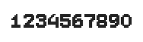 7×9数字点阵字体 ddN79BB1736