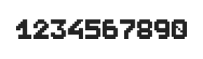 7×9数字点阵字体 ddN79BB1766
