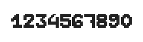 7×9数字点阵字体 ddN79BB1778