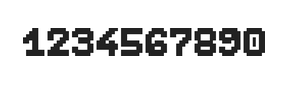 7×9数字点阵字体 ddN79BB1784