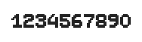 7×9数字点阵字体 ddN79BB1787
