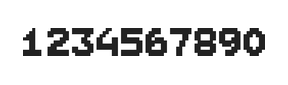 7×9数字点阵字体 ddN79BB1807