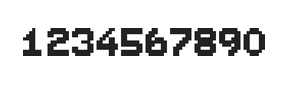 7×9数字点阵字体 ddN79BB1815