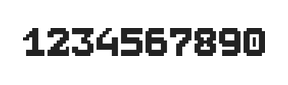 7×9数字点阵字体 ddN79BB1817