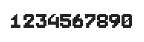 7×9数字点阵字体 ddN79BB1823
