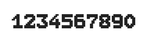 7×9数字点阵字体 ddN79BB1837