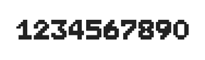 7×9数字点阵字体 ddN79BB1844