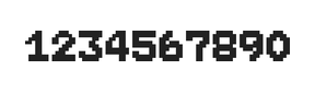7×9数字点阵字体 ddN79BB1855