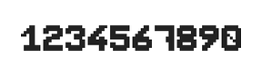 7×9数字点阵字体 ddN79BB1856