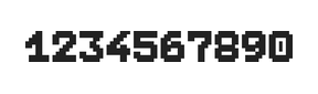 7×9数字点阵字体 ddN79BB1866