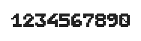 7×9数字点阵字体 ddN79BB1867