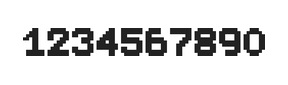 7×9数字点阵字体 ddN79BB1873