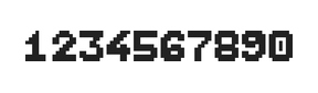 7×9数字点阵字体 ddN79BB1879