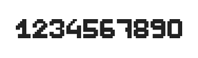 7×9数字点阵字体 ddN79BB1887