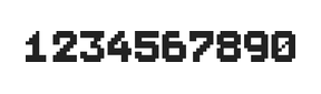7×9数字点阵字体 ddN79BB1893