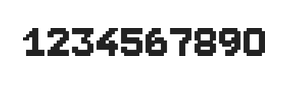 7×9数字点阵字体 ddN79BB1916