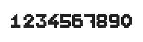 7×9数字点阵字体 ddN79BB1920