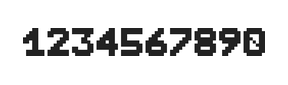 7×9数字点阵字体 ddN79BB1922