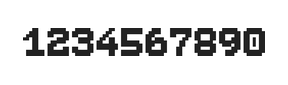 7×9数字点阵字体 ddN79BB1939