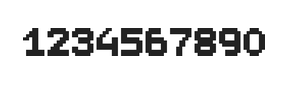 7×9数字点阵字体 ddN79BB1943