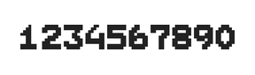 7×9数字点阵字体 ddN79BB1944