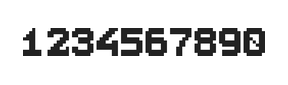 7×9数字点阵字体 ddN79BB1946