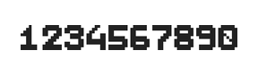 7×9数字点阵字体 ddN79BB1947