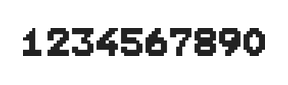 7×9数字点阵字体 ddN79BB1951