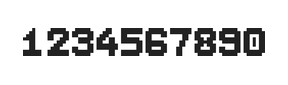 7×9数字点阵字体 ddN79BB1962