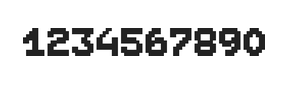 7×9数字点阵字体 ddN79BB1966