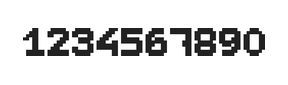 7×9数字点阵字体 ddN79BB1973