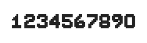 7×9数字点阵字体 ddN79BB1979